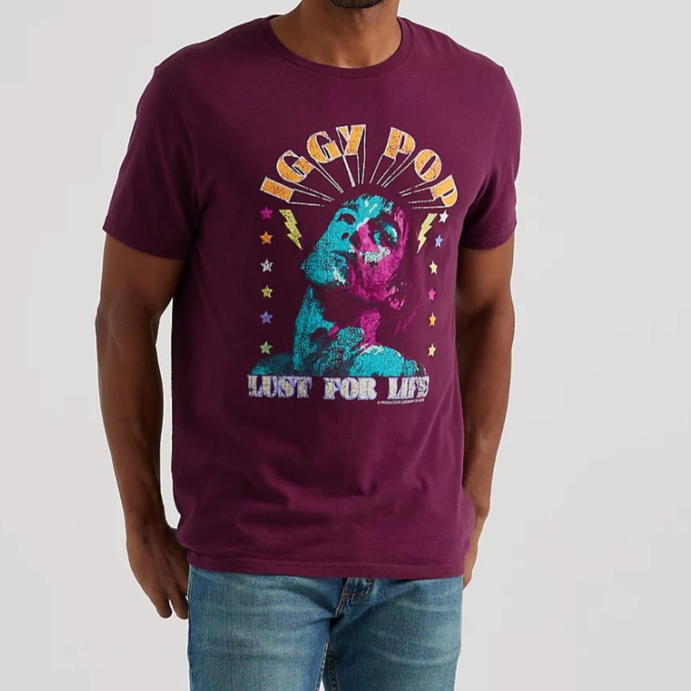 NEW Iggy Pop Big Mens 3X 3XL Lust For Life Graphic Tee T-shirt Shirt NWOT